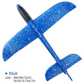 Large Foam Glider Airplane Toy with LED Light for Kids Outdoor Flying Fun - 33cm to 50cm