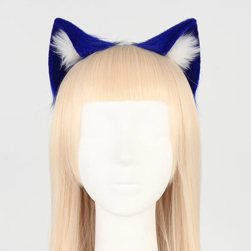 Anime Cat Ear Headband Hair Accessory for Cosplay and Halloween Women Girls