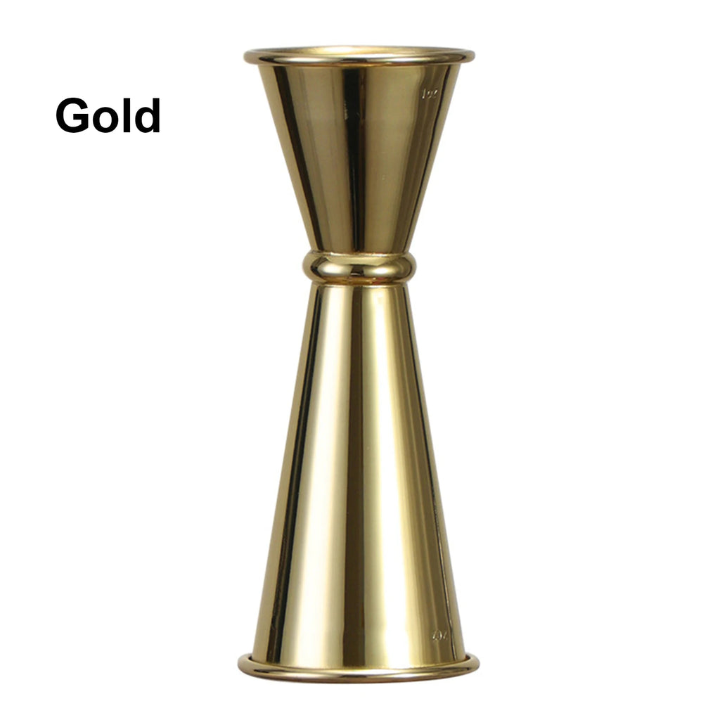 Double Cocktail Jigger with Measurement Scale Stainless Steel Bar Tool