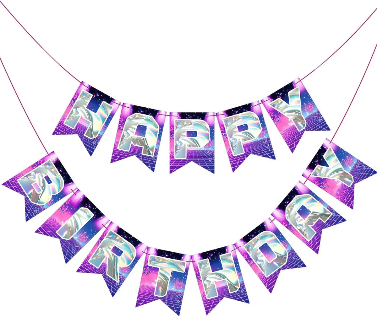 Kpop Birthday Decorations Banner & Garland Set for Korean Kpop Party