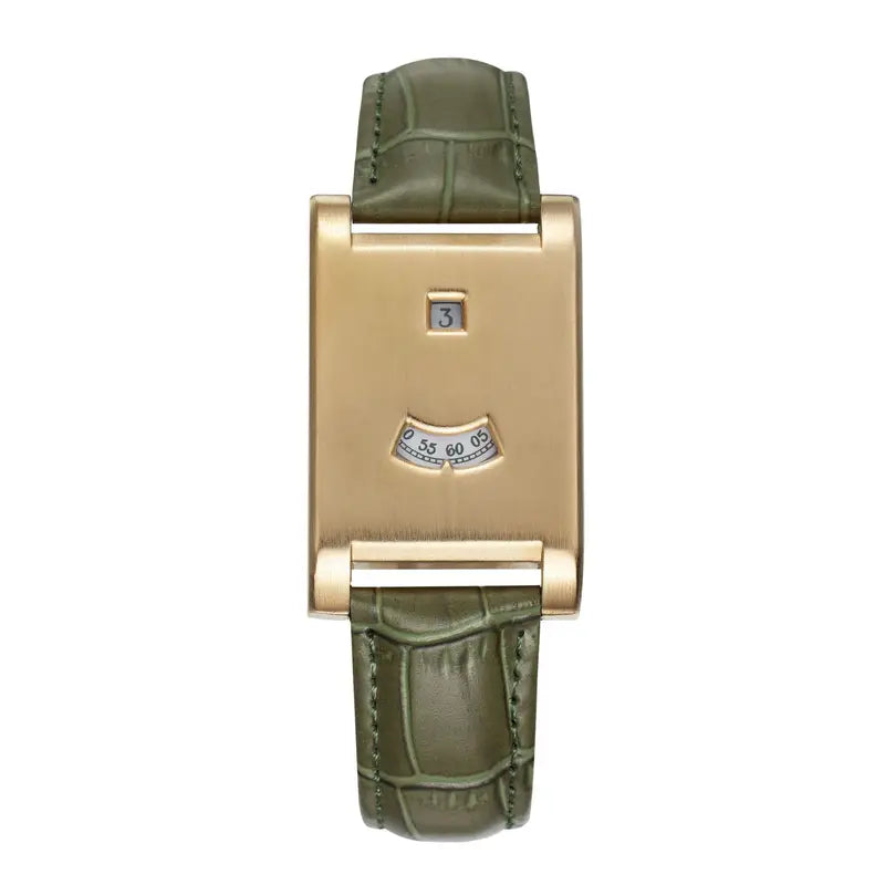 Unisex Square Leather Strap Quartz Watch - Simple Modern Luxury