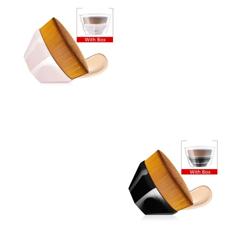 Professional Makeup Brush Set - Face Powder, Blush & Foundation Brushes, Portable Soft Cosmetic Tools