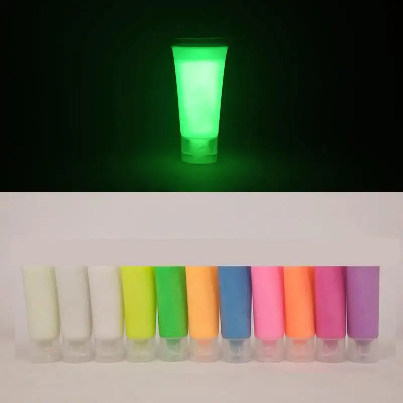 Fluorescent Luminous Paint Set - Glow in Dark Epoxy Resin & Acrylic DIY Supplies