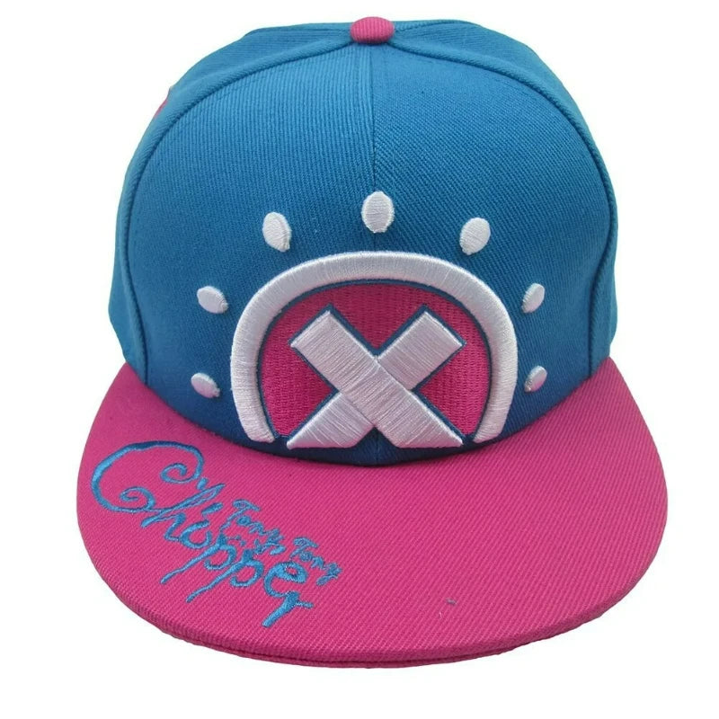 Casual Adjustable Baseball Cap with Anime Tony Chopper & Trafalgar Law Design