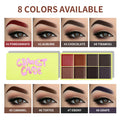 Cream Eye Shadow & Highlighter Palette - Matte & Shimmer Finishes - Long-Lasting Cosmetics