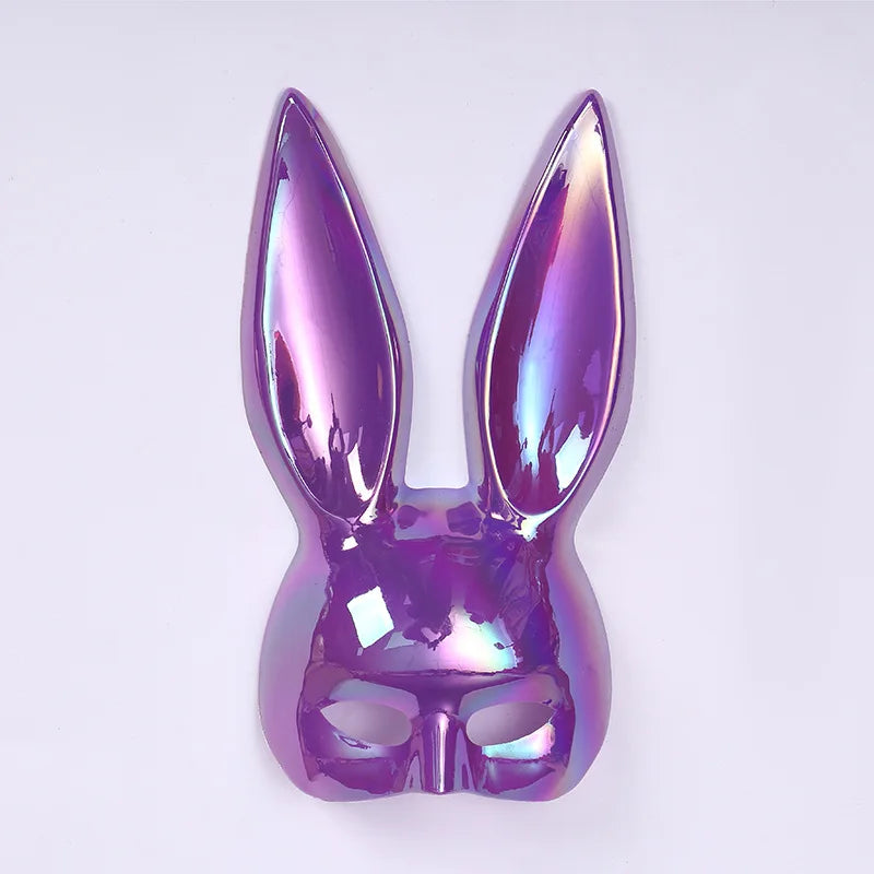 Halloween Bunny Ears Half Mask Cosplay Party Masquerade Costume Accessories
