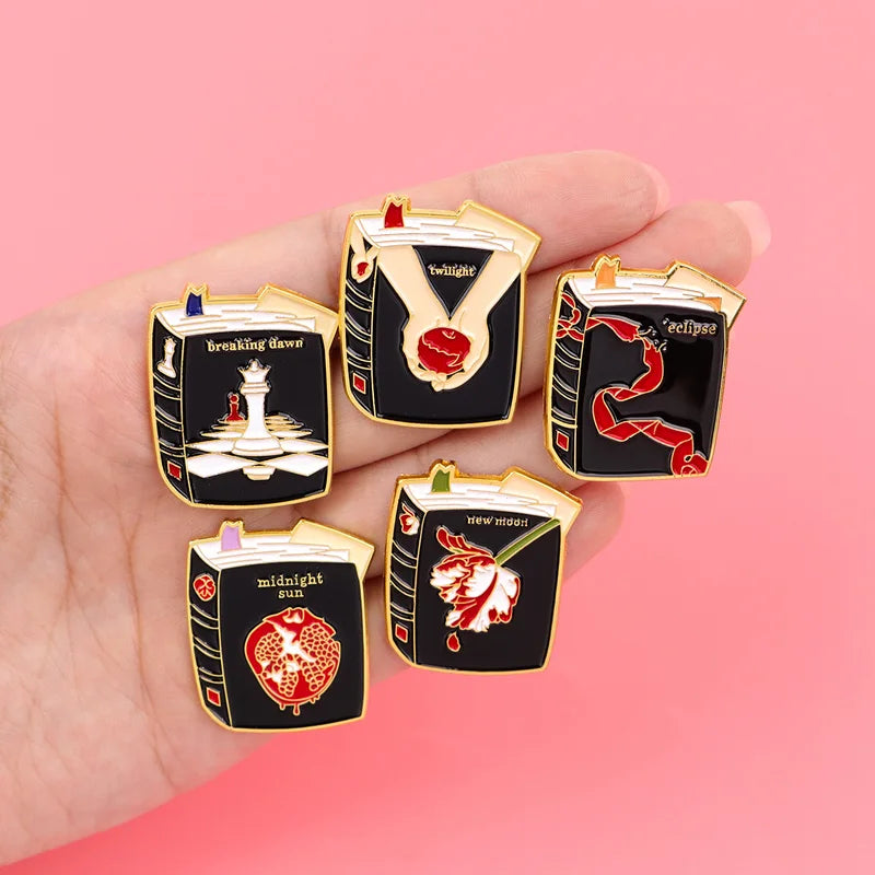 Twilight Enamel Pin TV Show Vampire Brooch for Women Backpack Clothing Accessories