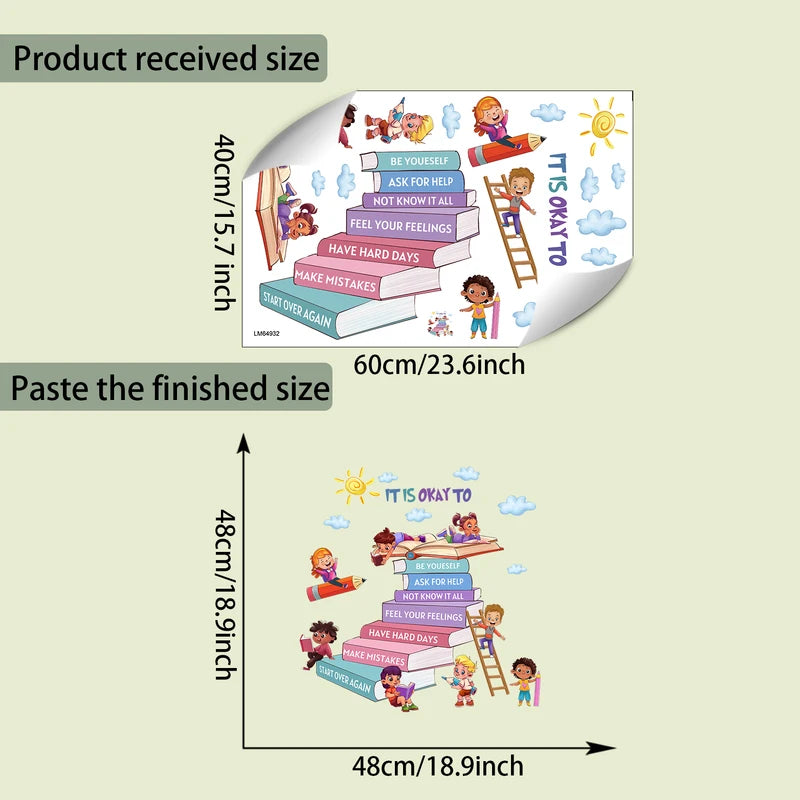 Learn To Give Me Free Wall Stickers for Living Room and Bedroom Decor