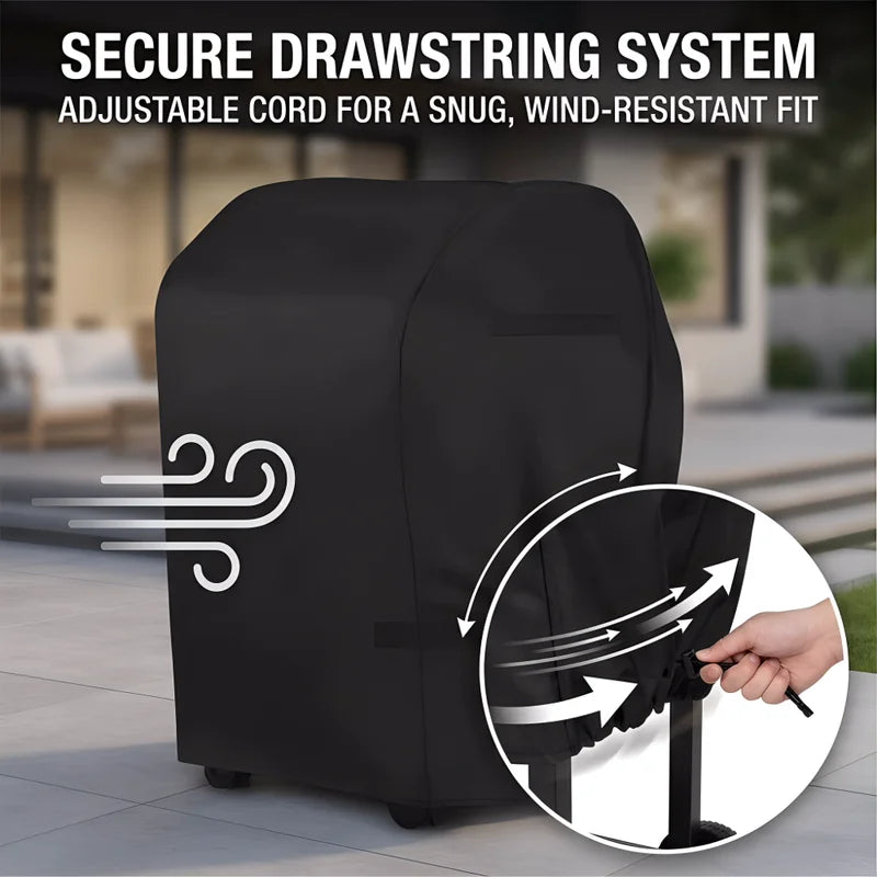 Waterproof BBQ Cover 22-72 Inch Anti-UV Fade-Resistant Grill Protector