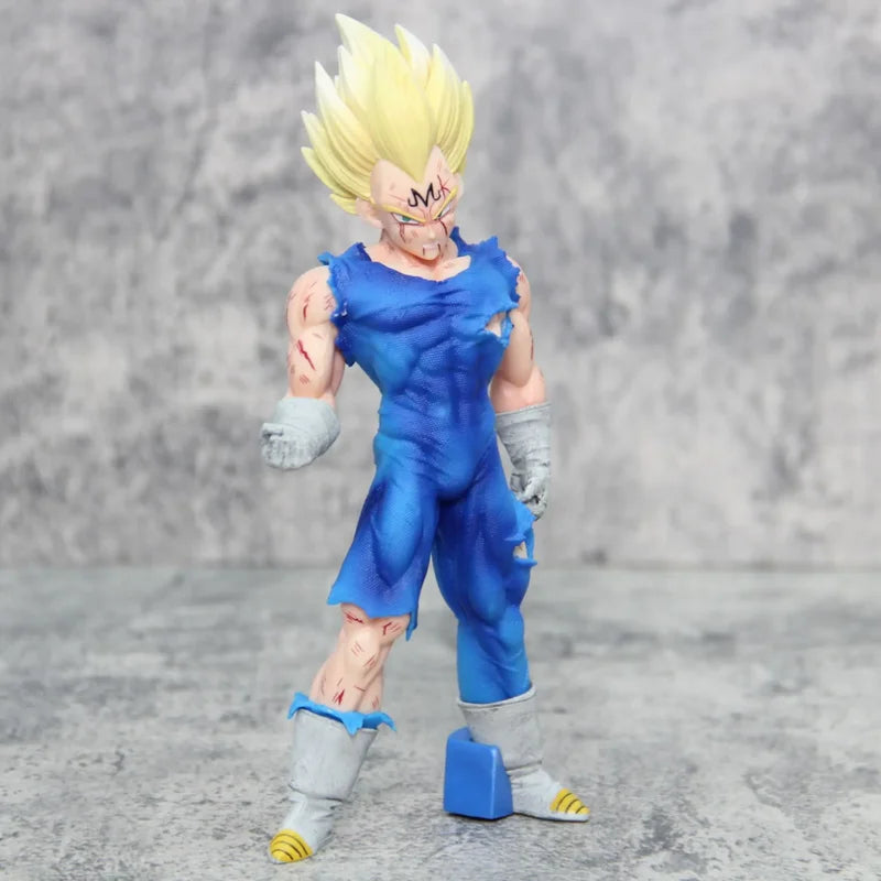 20CM Anime Dragon Ball Action Figures Goku Vegeta Battle Damage Statue PVC Model Toy