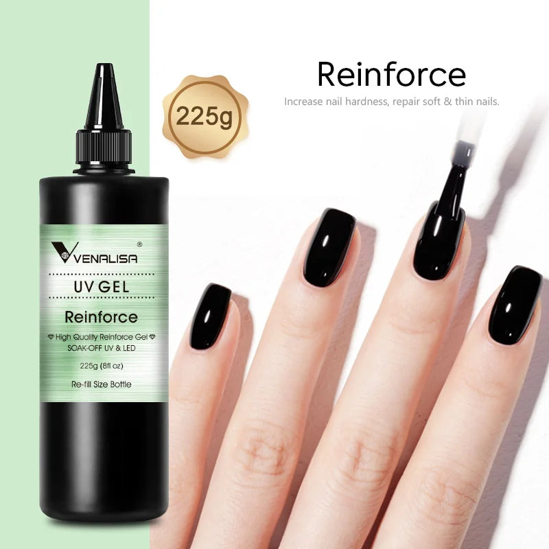Diamond Long Wear Gel Top Coat 30/60ml Nail Refill & Glossy Finish - Anti Yellowing