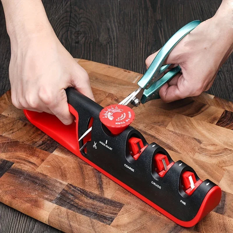 Kitchen Knife Sharpener with Adjustable Angle & Grinding Machine - Professional Whetstone