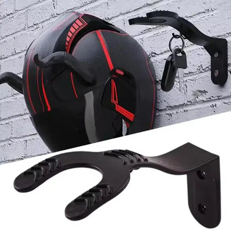 Multi-Purpose Motorcycle Helmet Wall Hook Rack for Home & Garage Storage