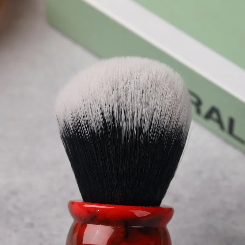 Men's Synthetic Hair Beard Brush 24MM Shaving Brush for Wet Shaving