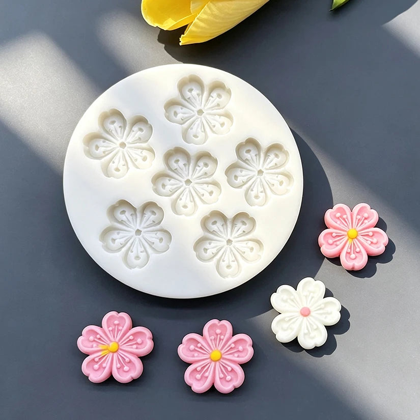 Flower Daisy Silicone Sugarcraft Mold for Cake Decorating - Food Grade Baking Tool