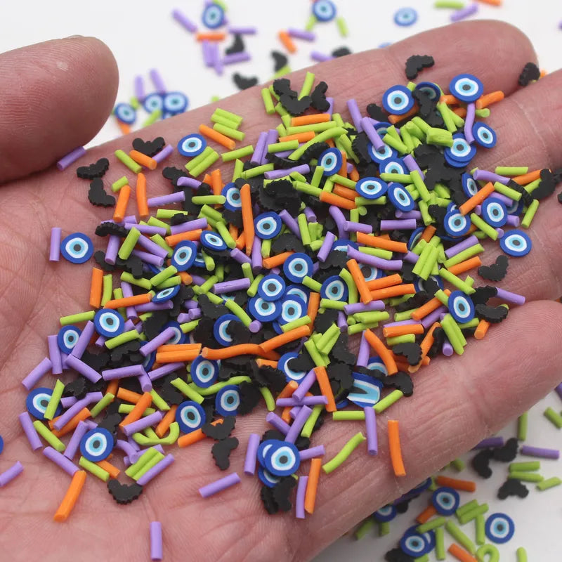 Polymer Clay Sprinkles for DIY Crafts - Mixed Colors, 100g Lot