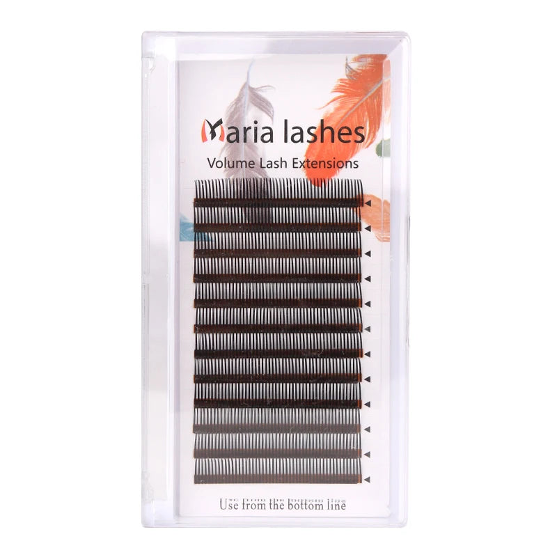 False Eyelash Extensions 5D Flora Premade Volume Lashes 12 Rows Natural Soft Style