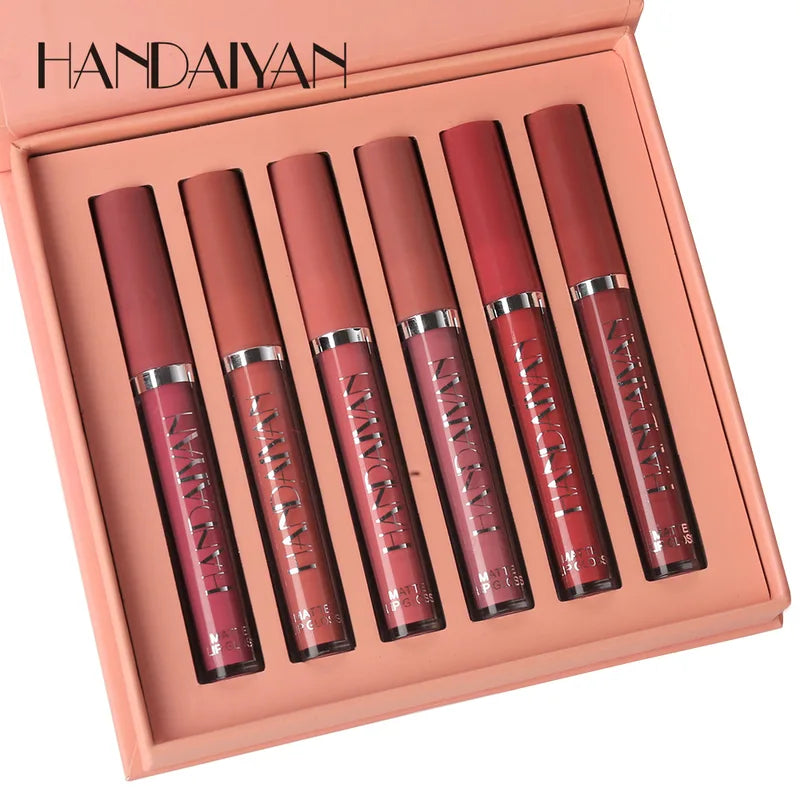 Liquid Velvet Matte Lip Gloss Set - Long Lasting Waterproof Lipstick for Women