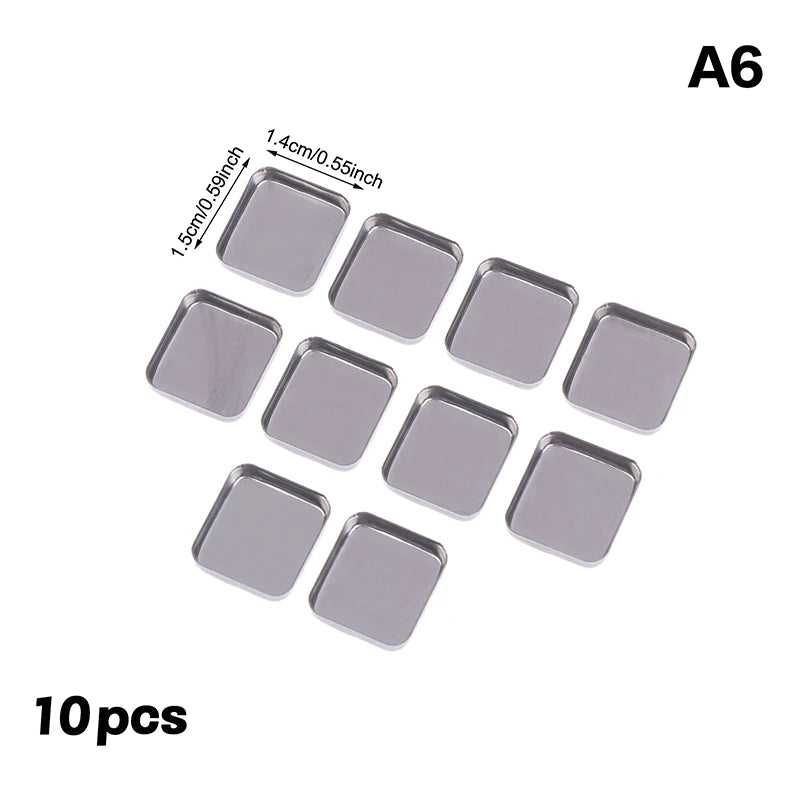 Magnetic Makeup Palettes Empty Eyeshadow Pans Set for DIY Cosmetics - 5 or 10 Pieces