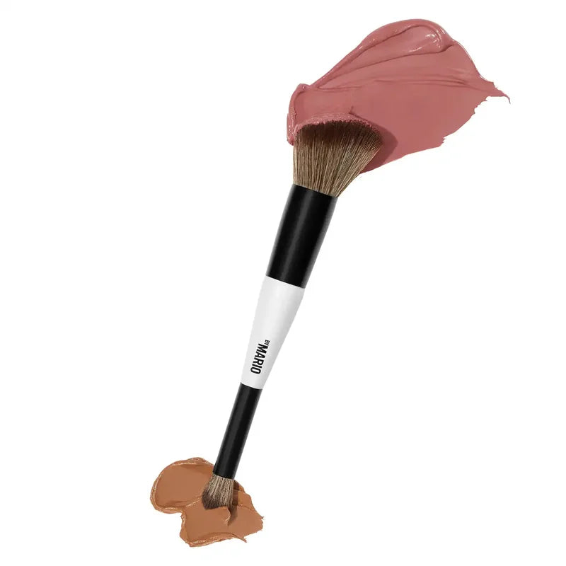 Soft Fiber Makeup Brush for Highlight Blush & Ambient Glow - Cosmetic Tool