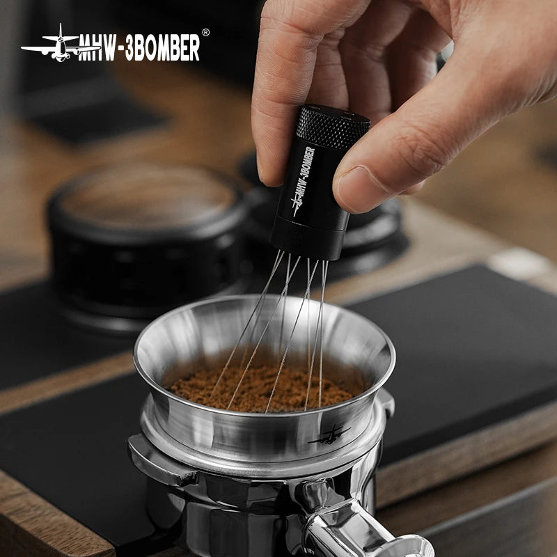 Coffee Dosing Funnel for 51-58mm Portafilters, Stainless Steel Barista Tool