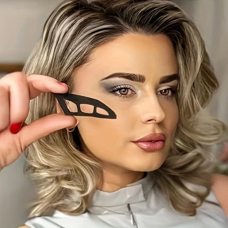 Oval Eyeshadow Stencil Tool for Beginners - Hypoallergenic Makeup Aid
