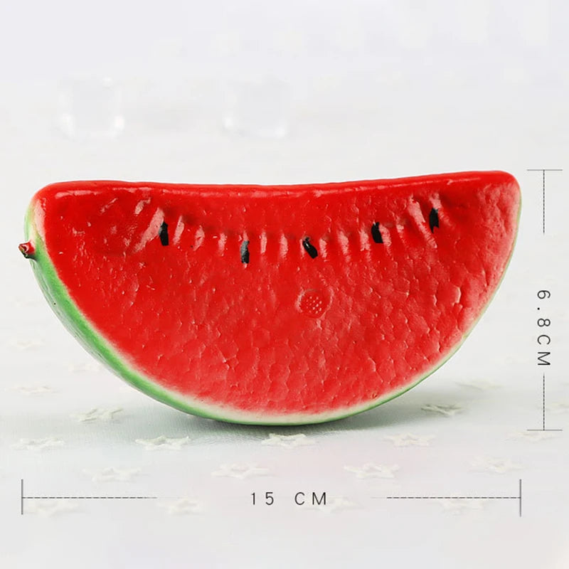 Artificial Watermelon Slices 4 Pack - Realistic Food Photography Props