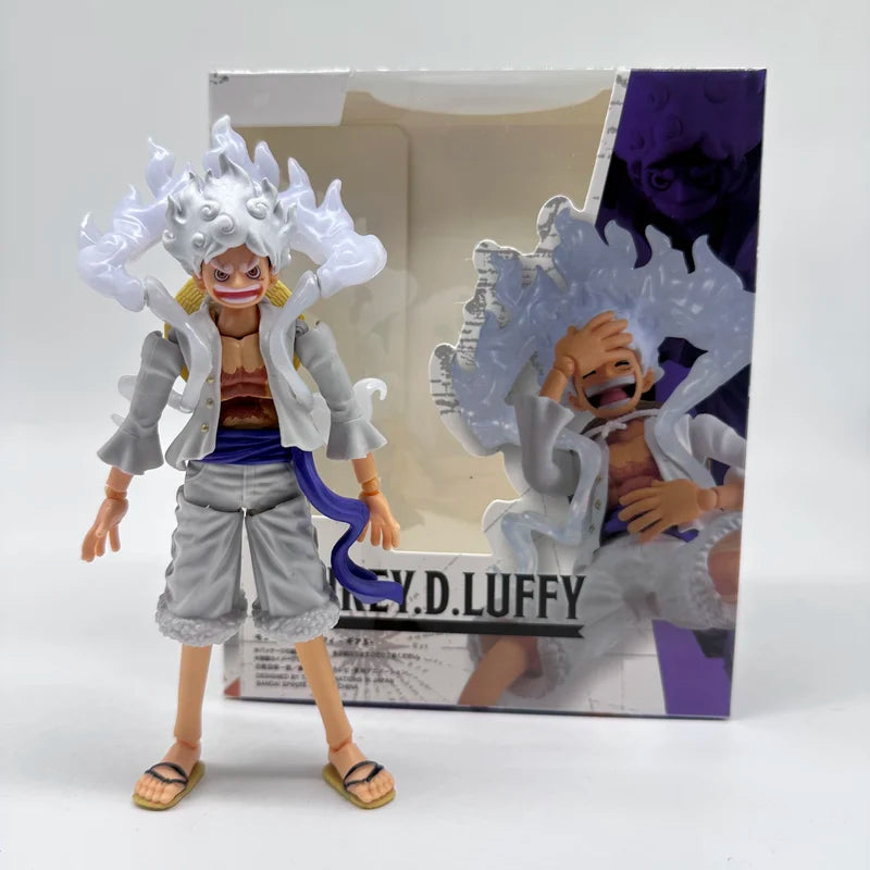 One Piece Luffy Gear 5 Nika Form Action Figure - Anime Collectible Doll