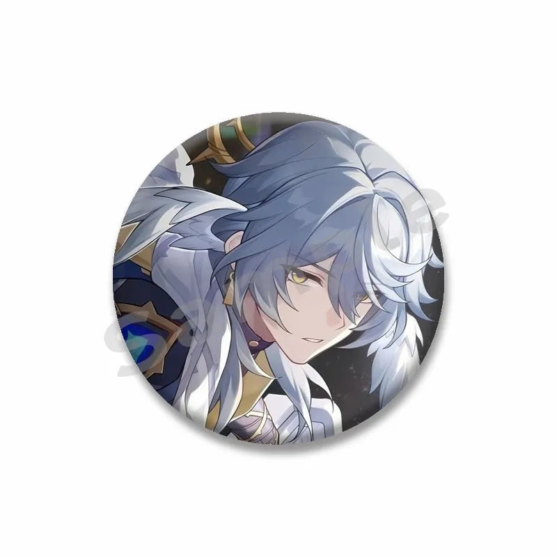 Honkai Star Rail Brooch Pin Set - Cute Cartoon Badge Accessories for Clothes & Backpack