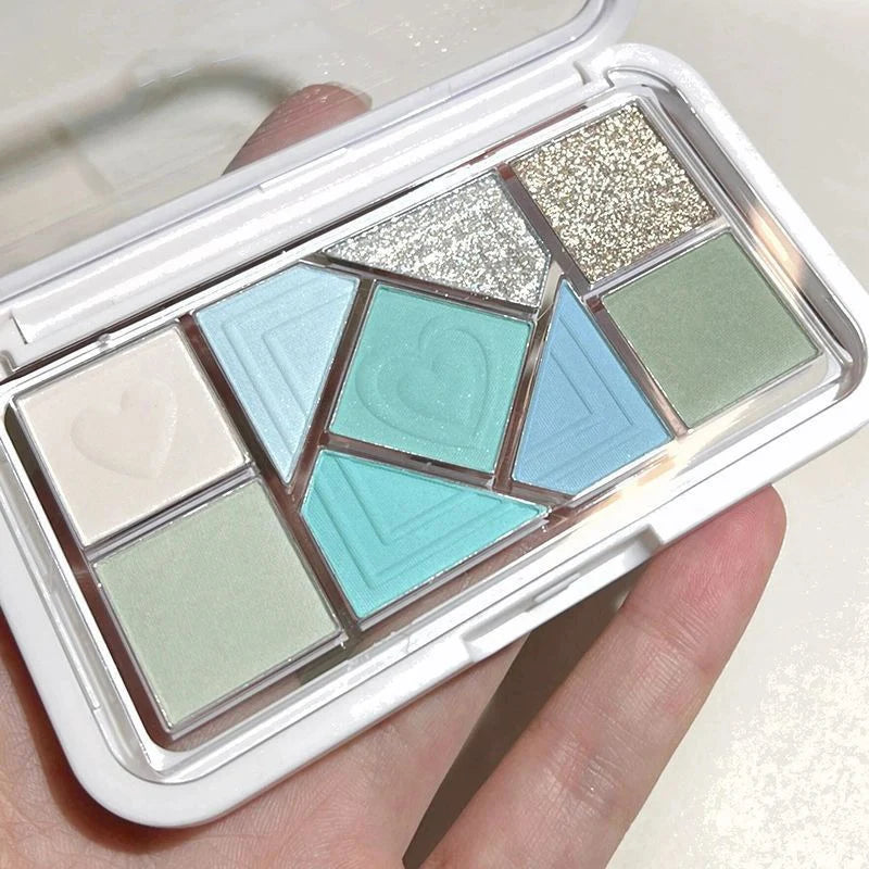 Colorful Low Saturation Eyeshadow Palette with Matte & Shimmer Shades - Natural Waterproof Makeup Set