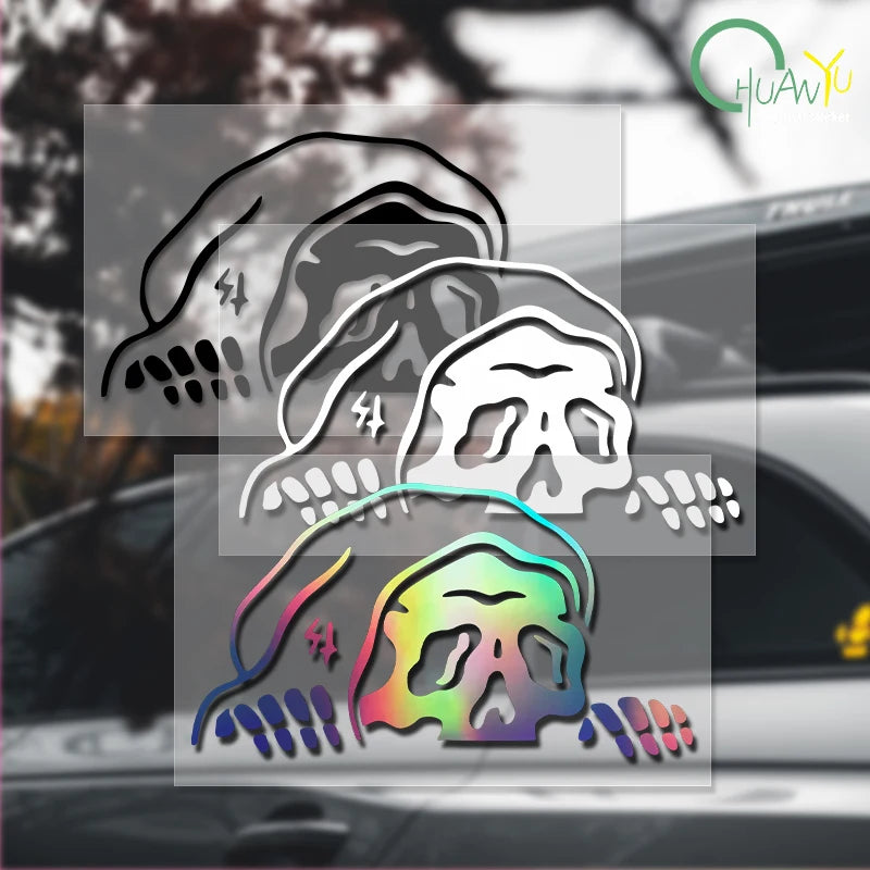 Halloween Skeleton Car Sticker Decals Windshield Window Vinyl Decor