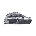 Car Drift Brooch Enamel Pin - Anime Inspired Cartoon Lapel Badge Jewelry Gift