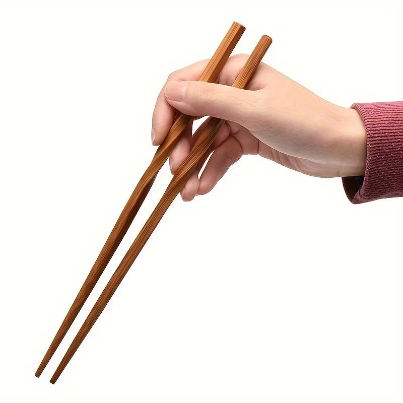 Natural Bamboo Chopsticks Set - Chinese Style Tableware for Kitchen & Home