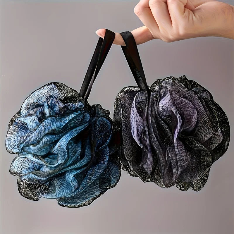 Men and Women Unscented Bath Sponge Set with Mesh Pad & Foam - Bathroom Accessory