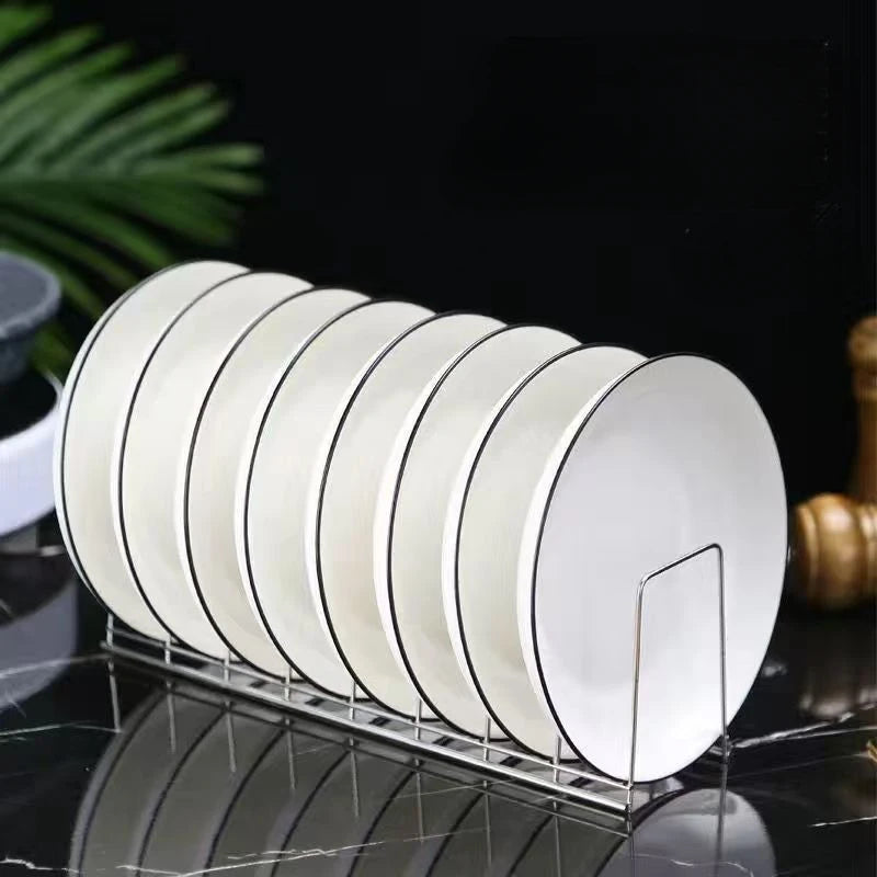 Stainless Steel Dish Rack and Dish Drain Storage Organizer for Kitchen