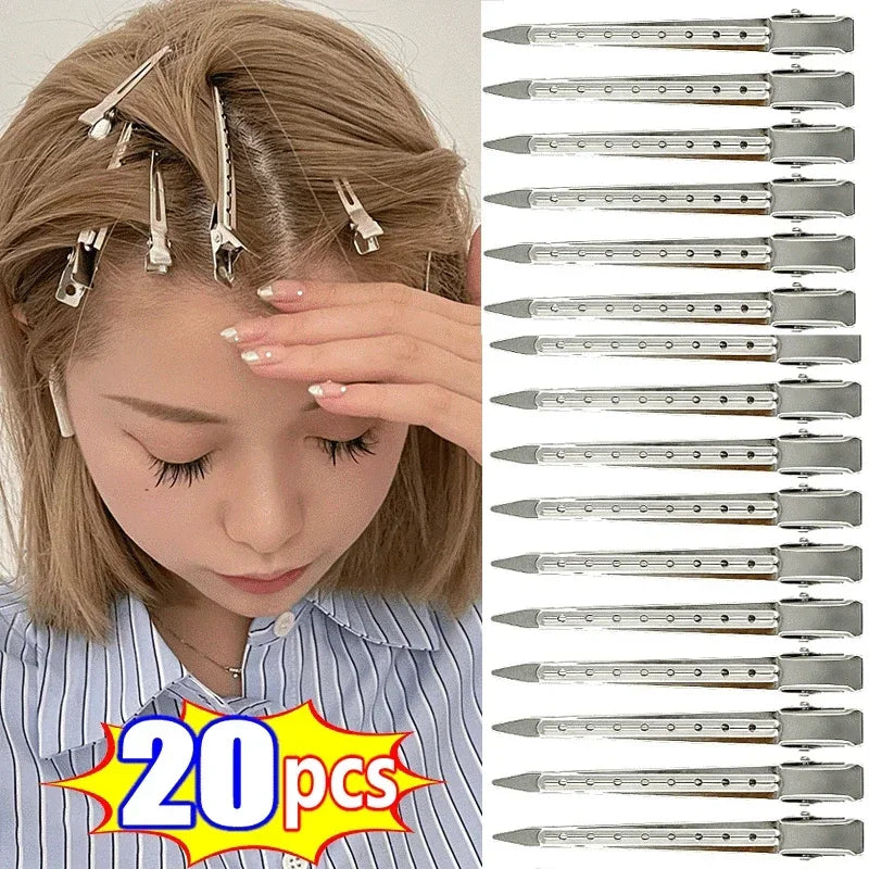 Metal Hair Sectioning Clips Hairdressing Clamps for Styling and Haircut - Multiple Sizes