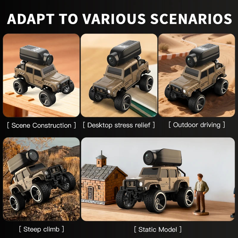 1:64 Alloy RC Off-Road Car with Camera and 2.4GHz Remote Control – Kids Gift