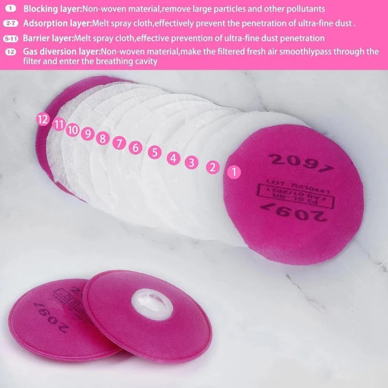 Dust & Organic Vapor Protection Sponge for 6200, 6800, 7502, 6300 Masks