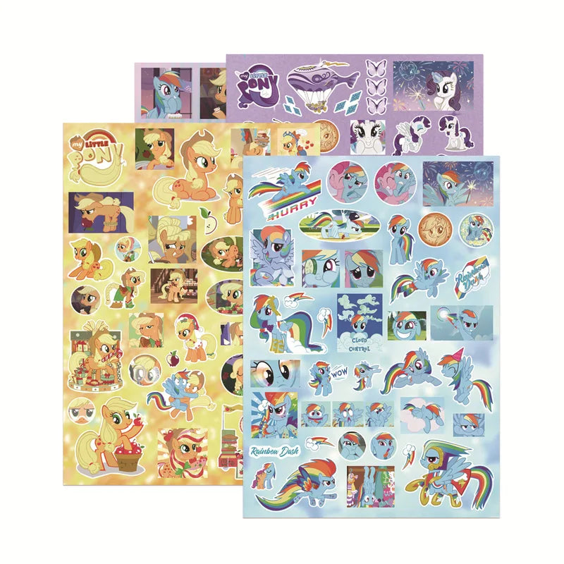 Anime My Little Pony Die-Cut Stickers for Water Bottles Laptops Skateboards