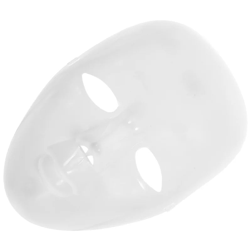 DIY White Plastic Face Mask for Crafts and Party Decorations