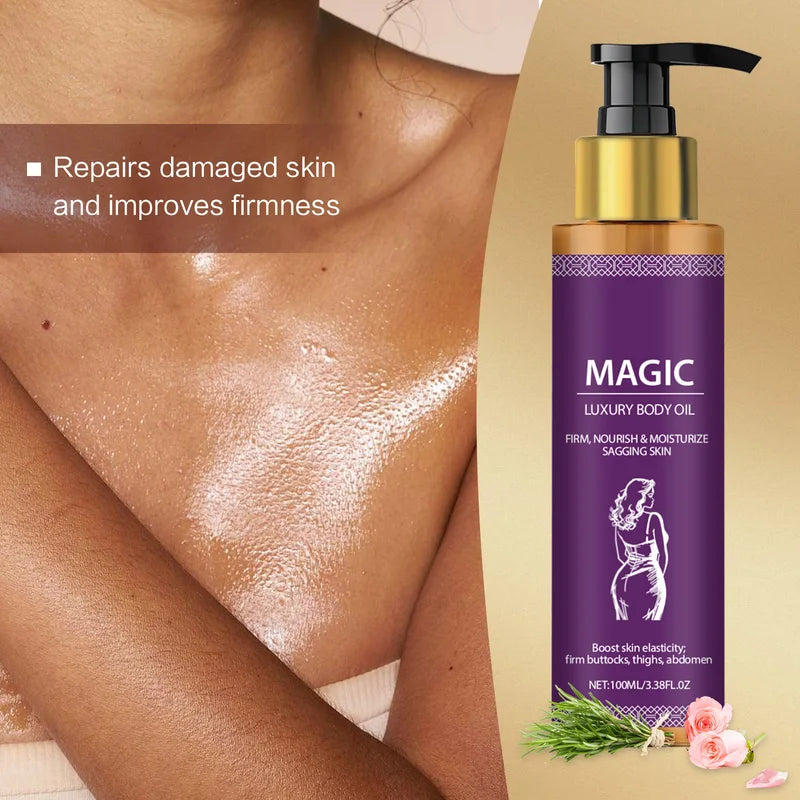 Body Oil for Tightening & Brightening - Nourishing, Firming, Anti-Cellulite Massage Oil