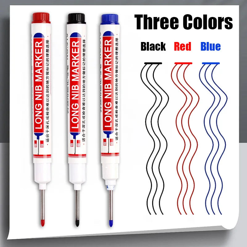 Waterproof Permanent Paint Markers - Oily Liquid Ink for Wood, Glass, Metal, Leather, Plastic