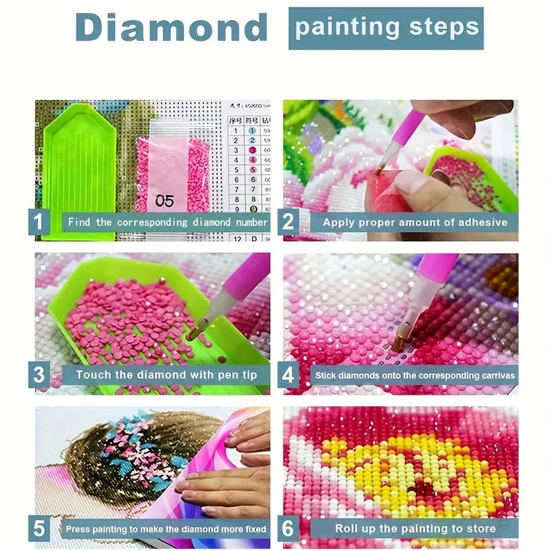 Diamond Painting Kit Halloween Skeleton Theme Full Diamond Art with Frame-Free Design