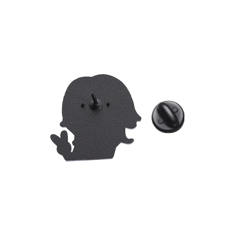 Anime Girls Enamel Pins for Bags & Clothing - Funny Manga Character Brooches with All Variants