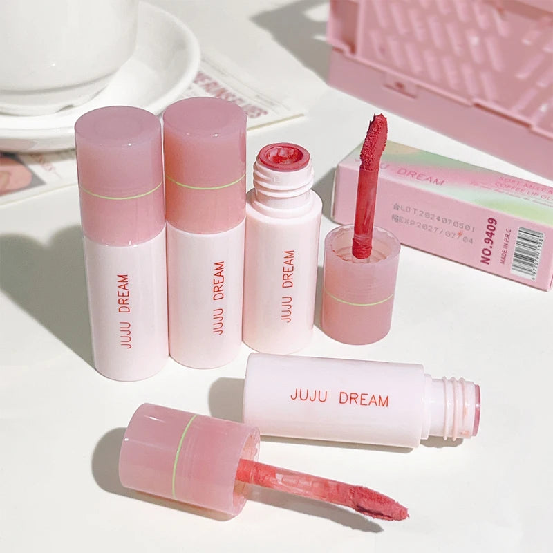 Velvet Matte Lip Gloss - Soft Mist, Long-Lasting, Lightweight Lipstick