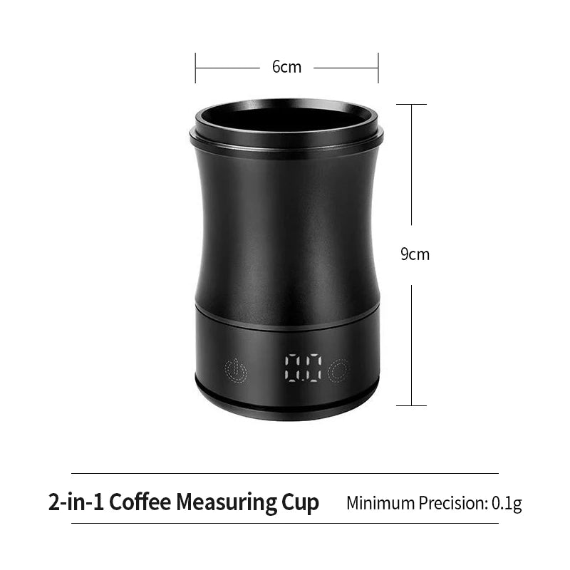 High-Precision Coffee Scale with 58mm Dosing Cup – Espresso Barista Tool Set