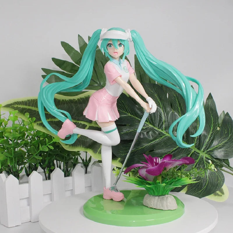 18cm Hatsune Miku Anime Action Figure Cheerleader Collectible Toy - PVC Model