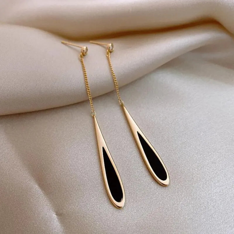 Simple Geometric Square Drop Earrings for Women Gold & Bronze Color Party Jewelry