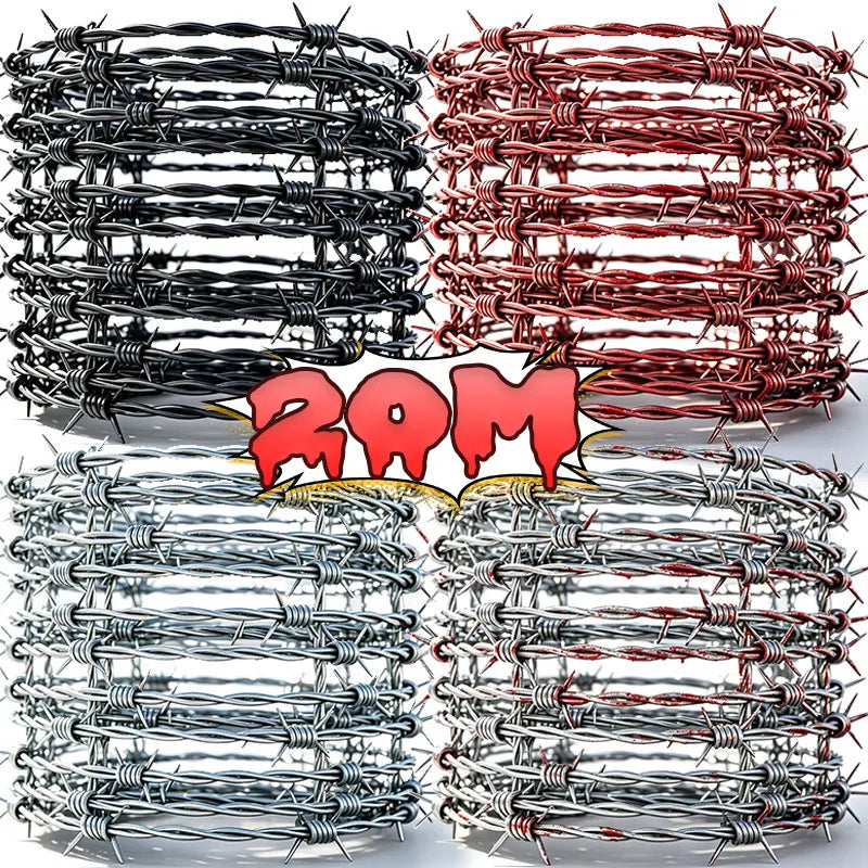 Halloween Fake Barbed Wire Rope Decor for Haunted House & Horror Scene