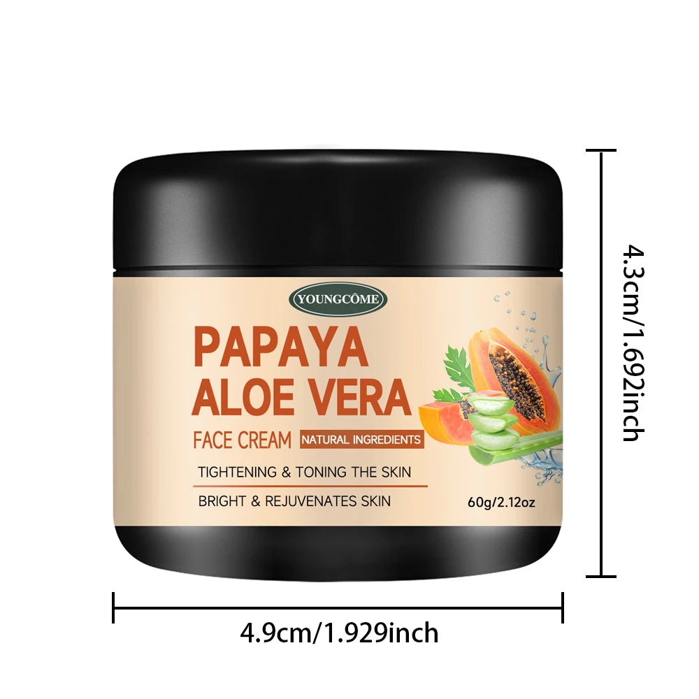 Papaya Aloe Face Moisturizer with Collagen for Anti-Aging & Skin Nourishing